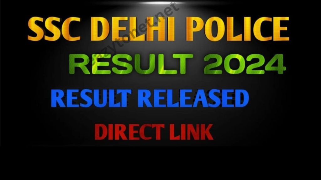 SSC Delhi Police Result 2025 | Delhi Police Constable Executive Result 2025 | Direct Link